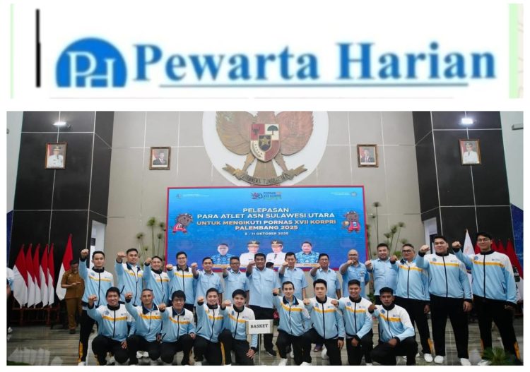 Gubernur Sulut Lepas Kontingen Pornas Korpri XVII ke Palembang