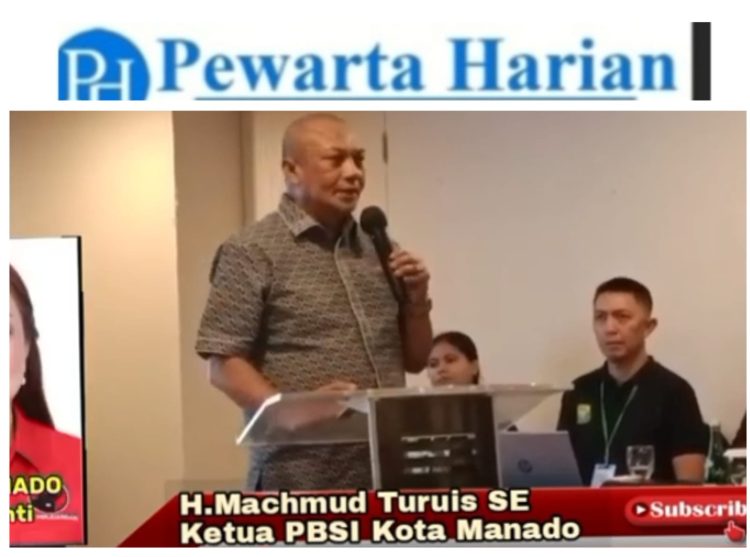Machmud Turuis Terpilih Sebagai Ketua PBSI Kota Manado, Dorong Semangat Baru Bulutangkis Lokal