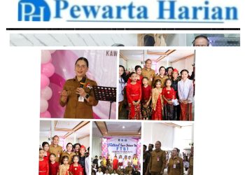 Wabup VaSung Resmikan Festival Tunas Bahasa Ibu Minahasa 2025 di Kawangkoan