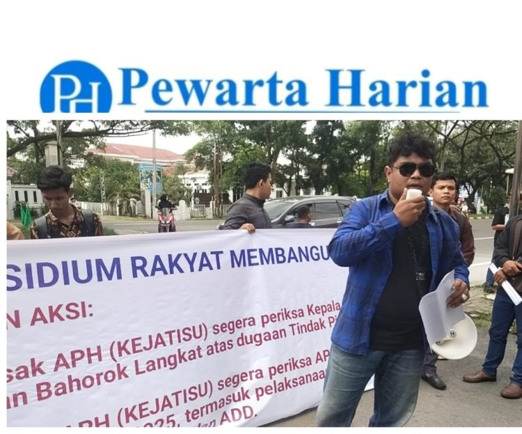 PERMADA Gelar Aksi Unjuk Rasa di Kejati Sumut: Desak Periksa Kades Timbang Jaya, Bahorok-Langkat