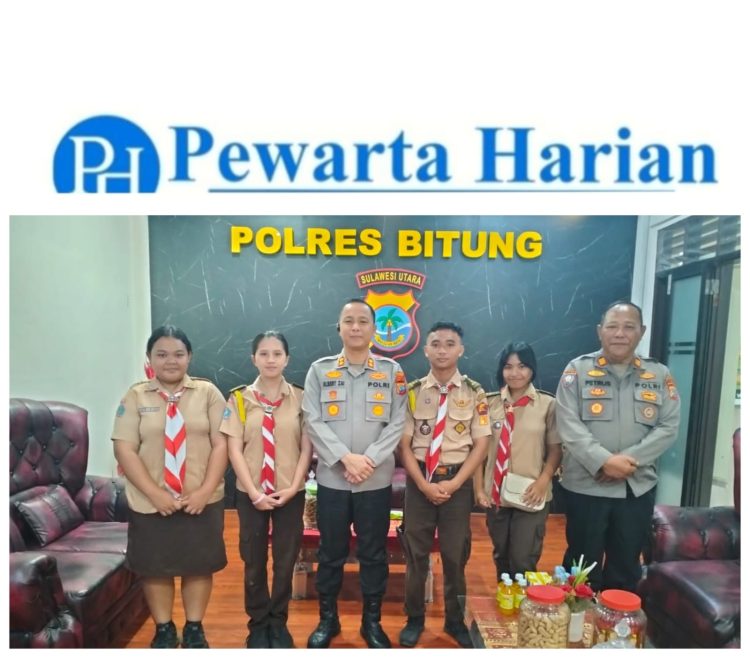 Humas Polres Bitung Kapolres Bitung Dukung Penuh Saka Bhayangkara di Perkemahan Nasional 2025 di Gorontalo