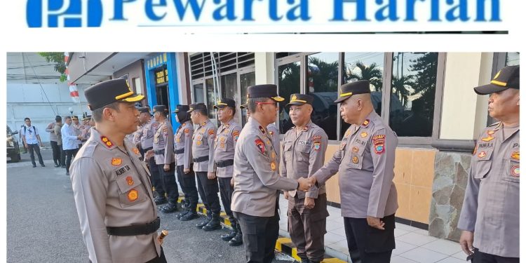 Humas Polres Bitung Waka Polda Sulut Kunjungi Polres Bitung, Apresiasi Kesiapan Tanggap Darurat Bencana
