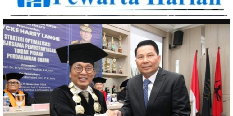 Kapolda Sulut Irjen Pol Roycke Harry Langie Resmi Sandang Gelar Doktor Ilmu Hukum dengan Predikat Cumlaude