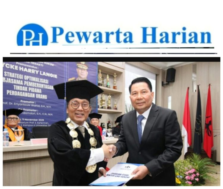 Kapolda Sulut Irjen Pol Roycke Harry Langie Resmi Sandang Gelar Doktor Ilmu Hukum dengan Predikat Cumlaude