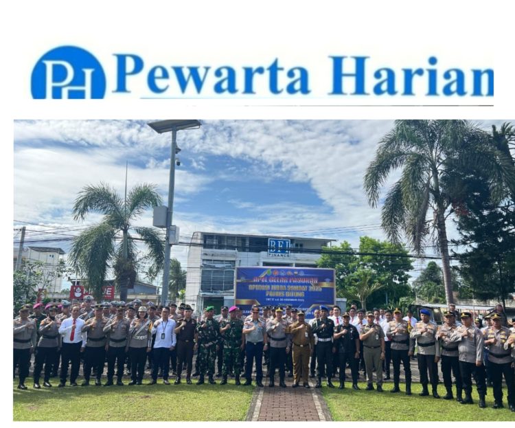‎Polres Bitung Gelar Apel Operasi Zebra Samrat 2025, Fokus Pengamanan Jelang Nataru