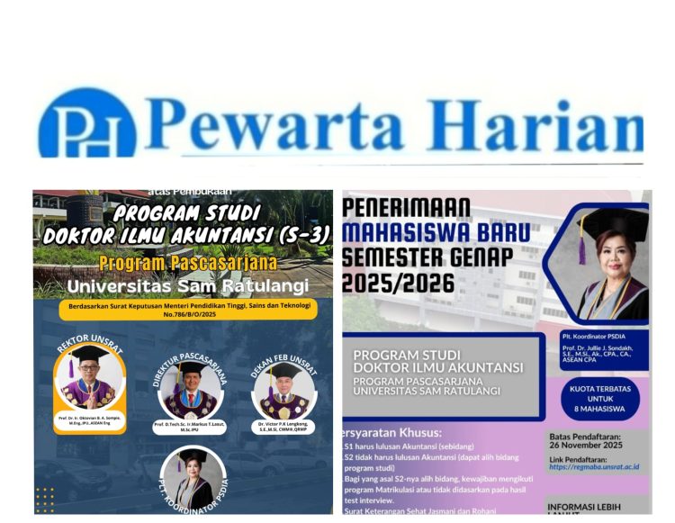 FEB Unsrat Gelar Ibadah Oikumene dan Rayakan Peresmian Program Studi Doktor Ilmu Akuntansi