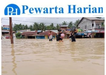 Dampak Banjir, Warga Pematang Tengah Tanjung Pura Lengkap dengan Penderitaan