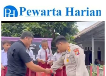 Kapolres Mitra Sapa Siswa SD Watuliney di Tengah Pengamanan, Beri Motivasi untuk Raih Cita-Cita