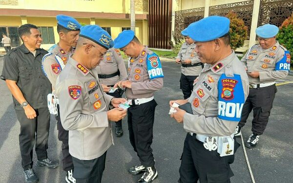 Kabid Propam Awasi Langsung Penegakan Ketertiban dan Disiplin di Mapolda Sulut